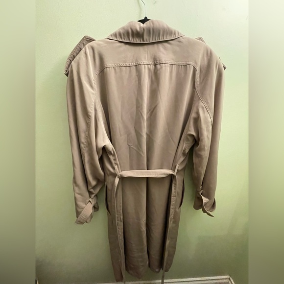 Womens Vintage Y2K Apropos Tan-Khaki Lightweight Trench Coat Size 11 21” p2p - Picture 3 of 12